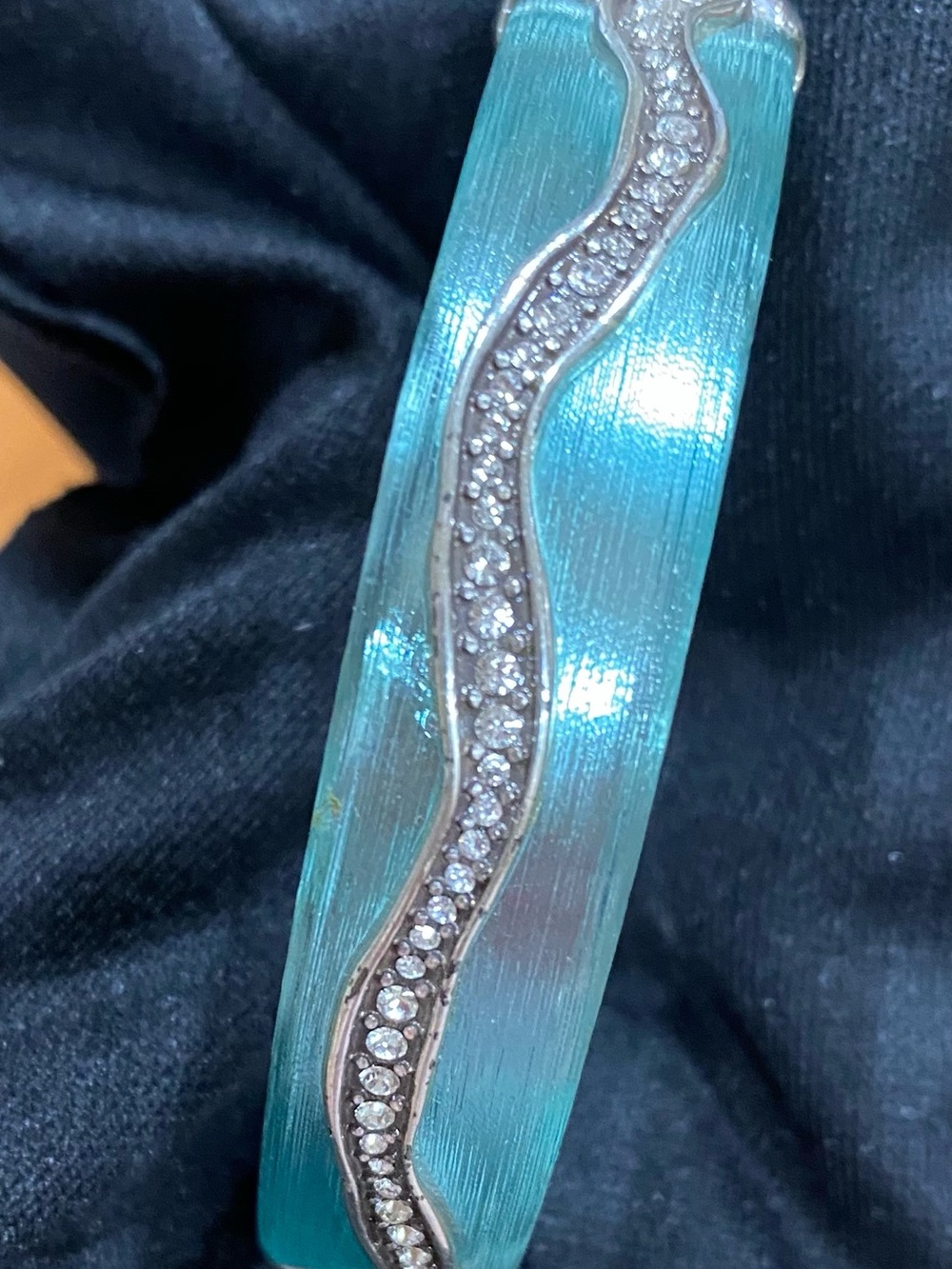 Brighton Turquoise Blue Crystal Wave Bracelet